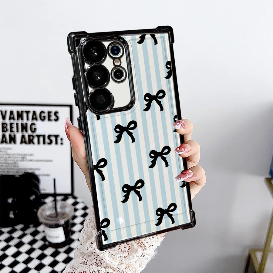 Phone Cover Case for Samsung Galaxy S26 S24 S23 S20 FE S21 Plus S25 Edge S22 Ultra Fashion Striped Bow Galaxy S24
Phone Cover Case for Samsung Galaxy S26 S24 S23 S20 FE S21 Plus S25 Edge S22 Ultra Fashion Striped Bow Galaxy S24