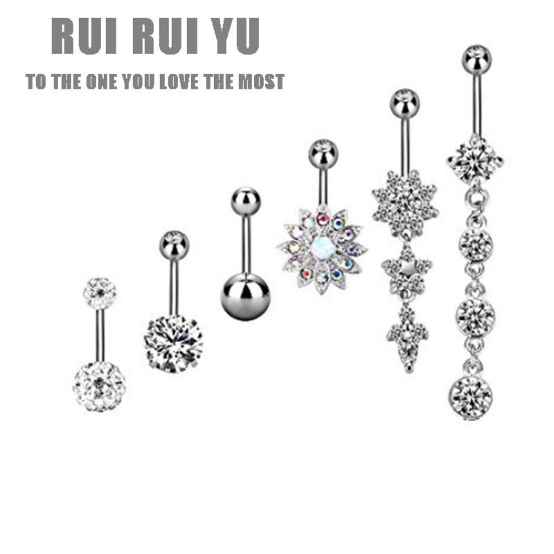 RUI RUI YU 6 шт./компл. из нержавеющей стали, набор украшений для пупка, висячее кольцо на пупке
RUI RUI YU 6 шт./компл. из нержавеющей стали, набор украшений для пупка, висячее кольцо на пупке