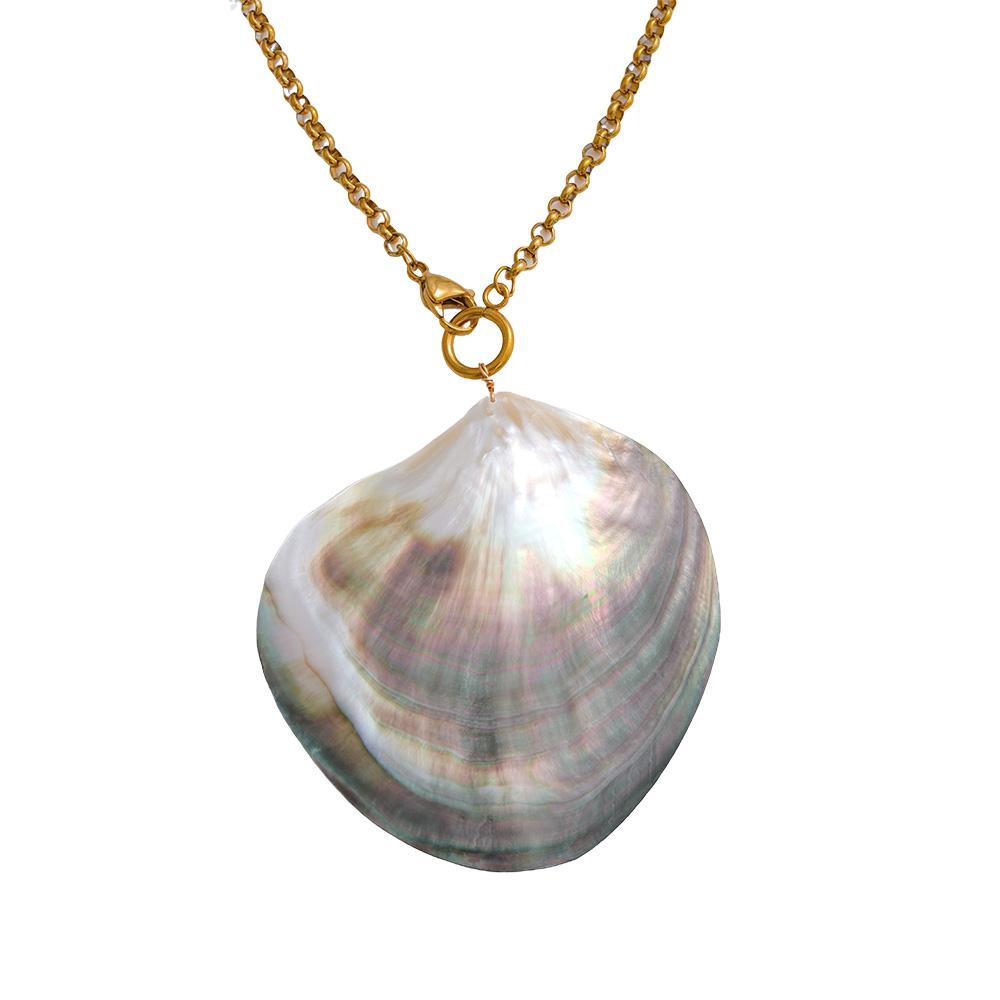 Yhpup Ocean Series Big Shell Pearls Pendant Necklace Gift Statement Stainless Steel Fashion Arrival Attractive Jewelry
Yhpup Ocean Series Big Shell Pearls Pendant Necklace Gift Statement Stainless Steel Fashion Arrival Attractive Jewelry