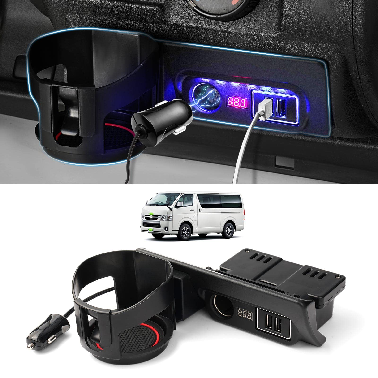 GIMUYA Toyota Hiace 200 Series Power Supply Unit, Regius Ace Distributor, Cigarette Lighter Socket ③USB boat x 2 чёрный
GIMUYA Toyota Hiace 200 Series Power Supply Unit, Regius Ace Distributor, Cigarette Lighter Socket ③USB boat x 2 чёрный