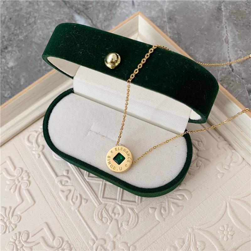 18K Gold Titanium Steel Green Elf Clavicle Chain Necklace - Simple Fashion Letter Design for Women золотий
18K Gold Titanium Steel Green Elf Clavicle Chain Necklace - Simple Fashion Letter Design for Women золотий