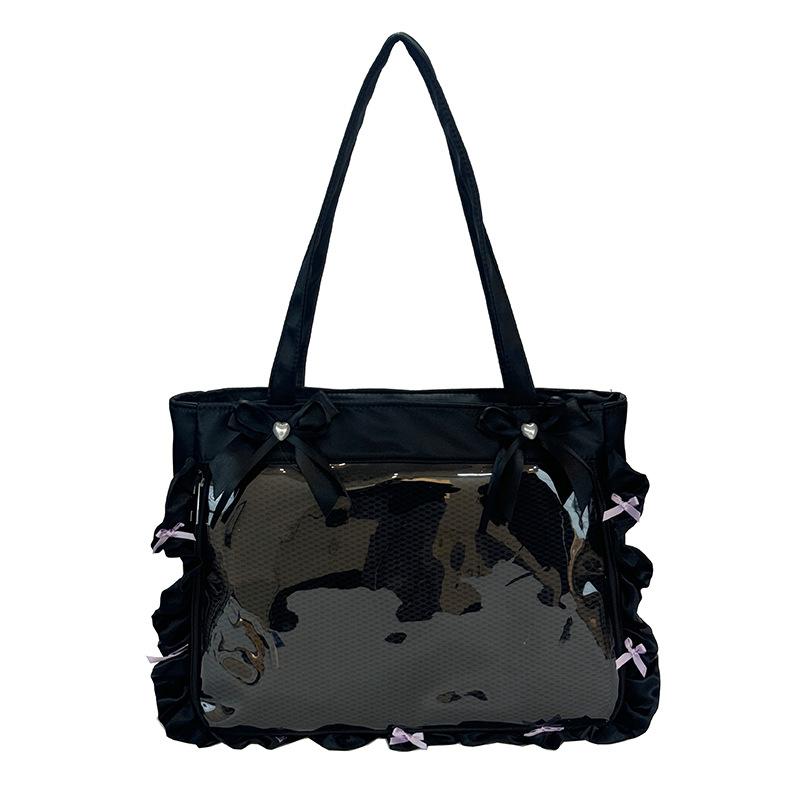 Anime Top Handle Bag Large Capacity Bow Ribb Design for JK Girls Textured Casual Shoulder Bags Simple and Versatile Ita Bag фиолетовый
Anime Top Handle Bag Large Capacity Bow Ribb Design for JK Girls Textured Casual Shoulder Bags Simple and Versatile Ita Bag фиолетовый