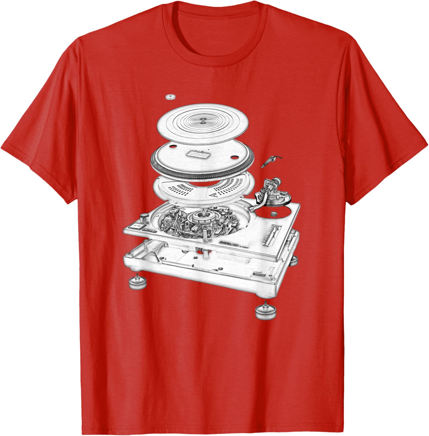 Turntable Exploded Blueprint DJ Graphic Tee Cotton Casual Short Sleeve TShirt S
Turntable Exploded Blueprint DJ Graphic Tee Cotton Casual Short Sleeve TShirt S