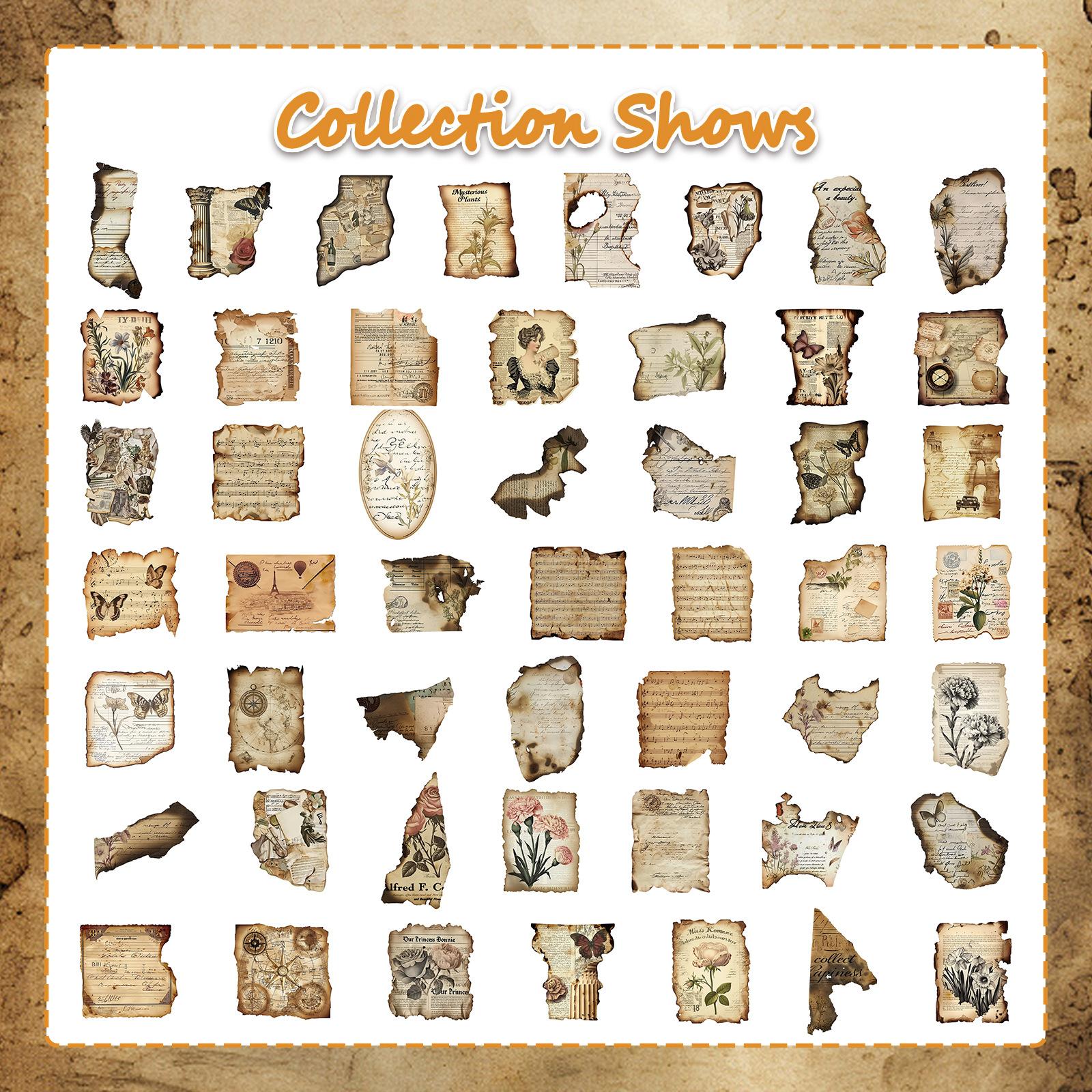 50Pcs/Set Vintage Burned Journal Series 01 Stickers DIY Fashion Waterproof Doodle Decals Stickers
50Pcs/Set Vintage Burned Journal Series 01 Stickers DIY Fashion Waterproof Doodle Decals Stickers