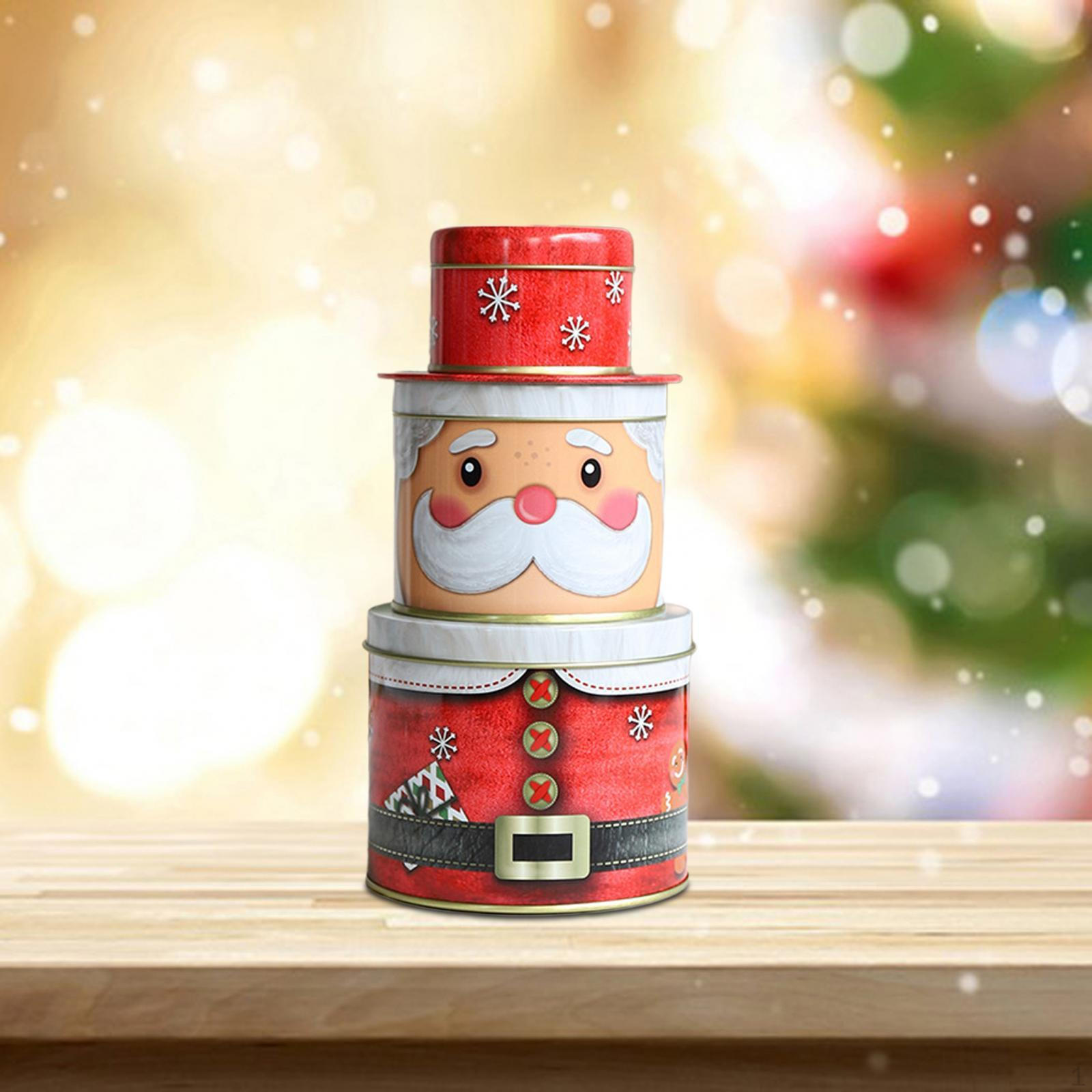 , Коробки для рождественских угощений, 3-слойная коробка для конфет, Коробка для печенья на Рождество, праздник, 
, Коробки для рождественских угощений, 3-слойная коробка для конфет, Коробка для печенья на Рождество, праздник,