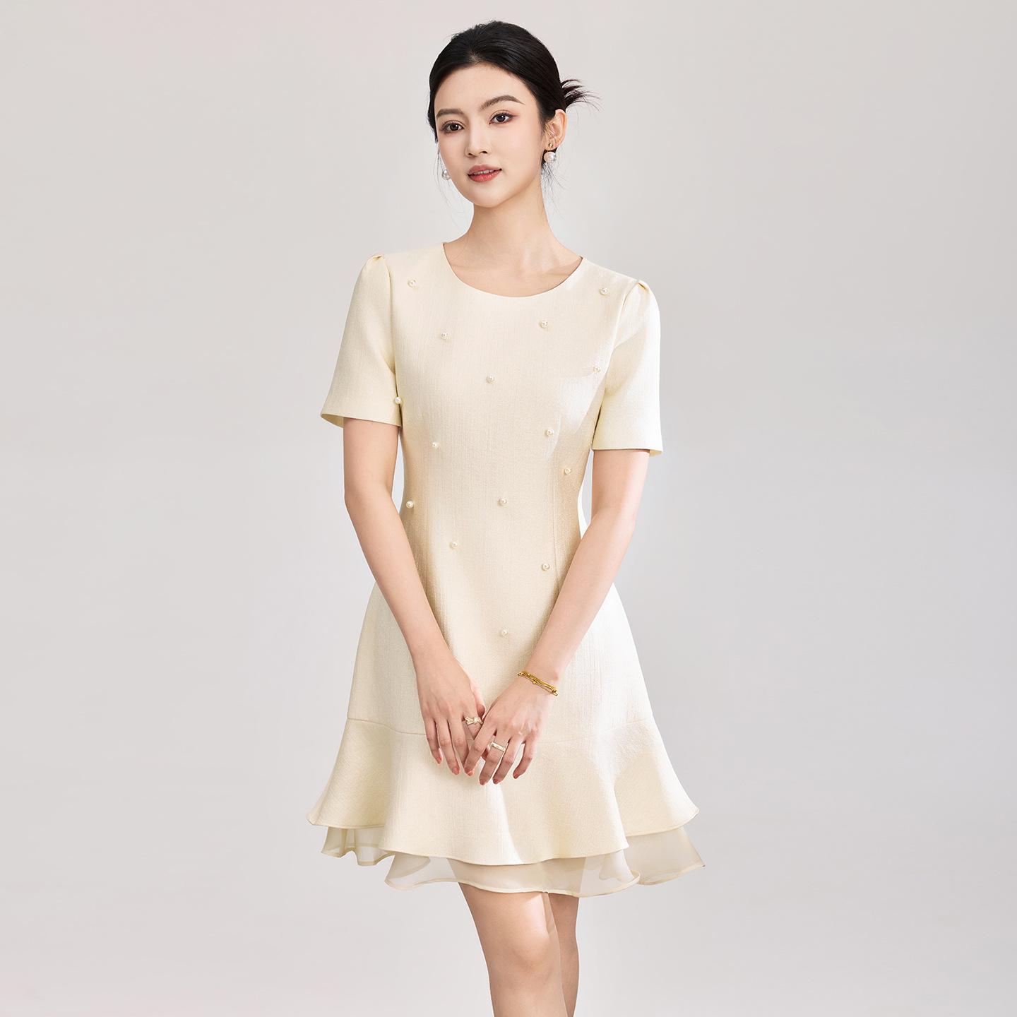 Elegant French Beaded Ruffle Hem Patchwork Gauze Dress for Women - Summer New Arrival XXL абрикосовий
Elegant French Beaded Ruffle Hem Patchwork Gauze Dress for Women - Summer New Arrival XXL абрикосовий