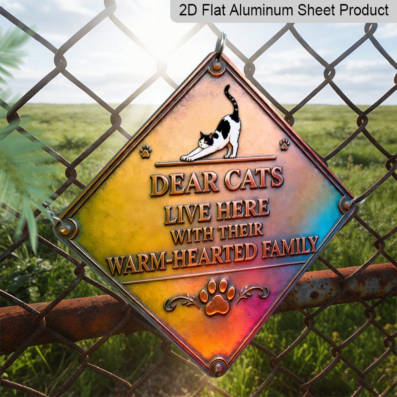 2D Flat - 2D Plane - One 2D Plane Cat Family Member Theme | Vintage Metal Aluminum Sign , Suitable for Decorating Living Rooms, Dining Rooms 20*20cm
2D Flat - 2D Plane - One 2D Plane Cat Family Member Theme | Vintage Metal Aluminum Sign , Suitable for Decorating Living Rooms, Dining Rooms 20*20cm