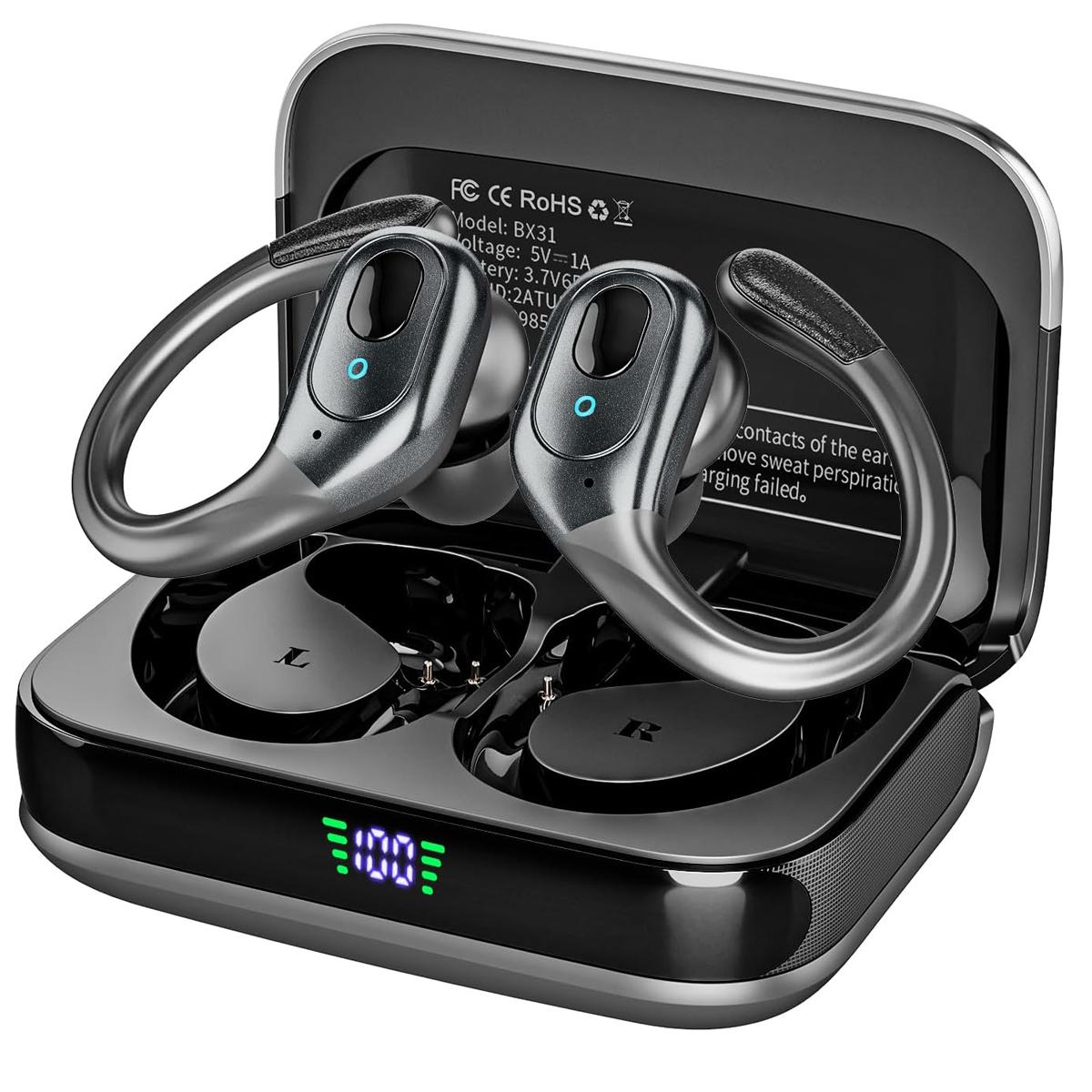 Беспроводные наушники Sport 75H Playtime Bluetooth 5.3 Наушники IP7 Водонепроницаемые Bluetooth-наушники для бега Беспроводные наушники-вкладыши для iOS/Android чёрный
Беспроводные наушники Sport 75H Playtime Bluetooth 5.3 Наушники IP7 Водонепроницаемые Bluetooth-наушники для бега Беспроводные наушники-вкладыши для iOS/Android чёрный