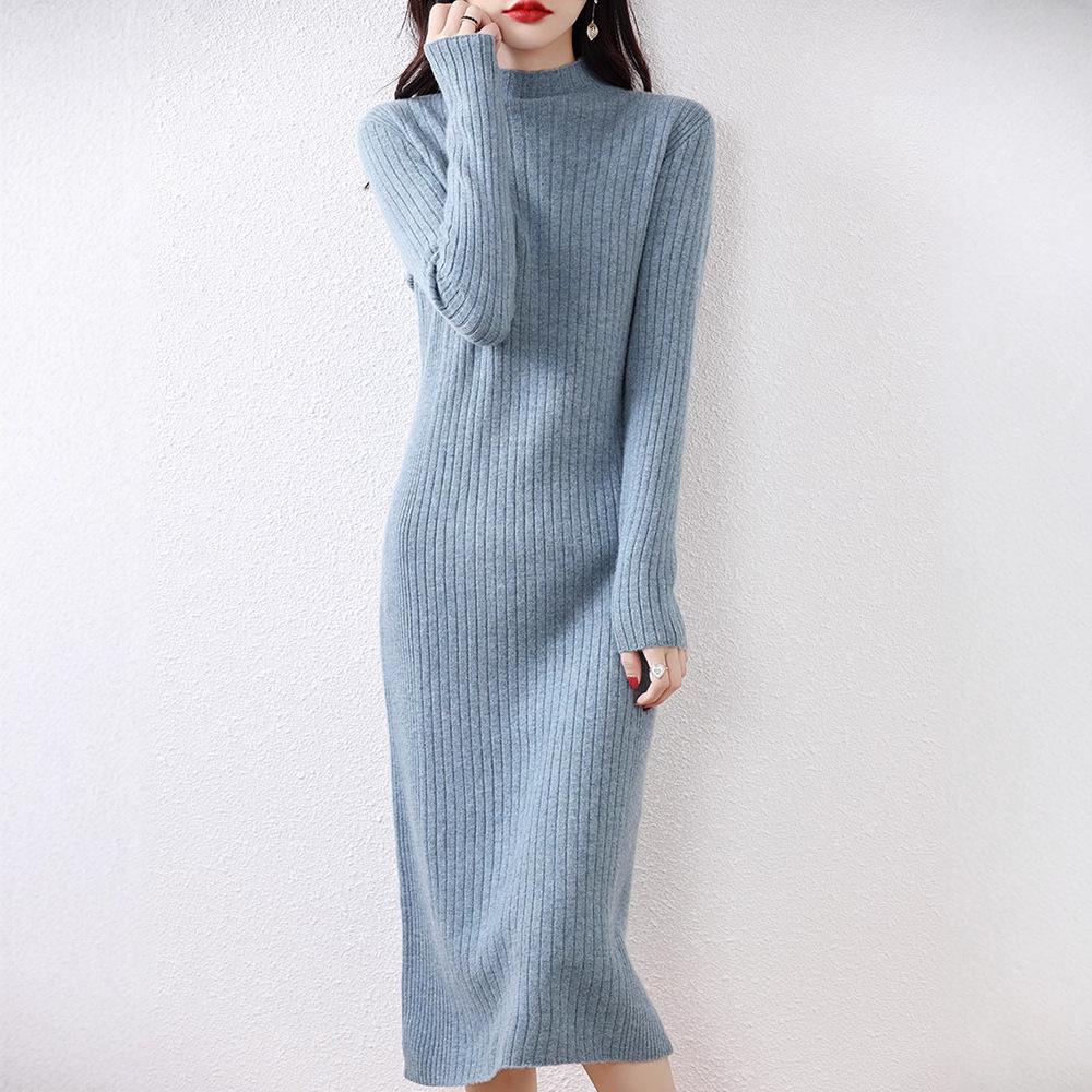 Women s 100% Wool Over-the-Knee Dress, Semi-High Neck, Slimming Extended Length, Perfect for Autumn/Winter XL fits 125-135 lbs
Women s 100% Wool Over-the-Knee Dress, Semi-High Neck, Slimming Extended Length, Perfect for Autumn/Winter XL fits 125-135 lbs