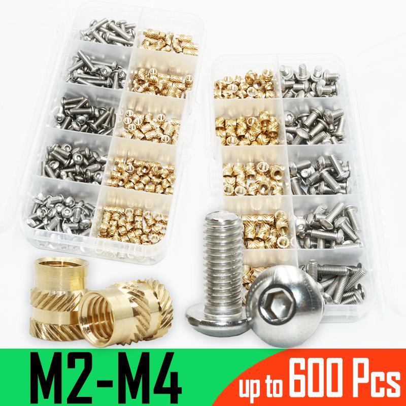 Brass Insert Nut and Round Allen Hex Socket Screw Stainless Steel Hot Melt Knurled Thread Heat Copper Nut Bolt 3D Printer Laptop
Brass Insert Nut and Round Allen Hex Socket Screw Stainless Steel Hot Melt Knurled Thread Heat Copper Nut Bolt 3D Printer Laptop