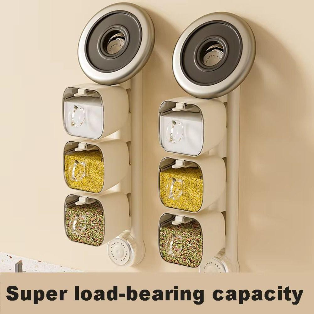 Rotating Wall Mounted Condiment Container Punch Free Condiment Storage Rack Kitchen 2Grids
Rotating Wall Mounted Condiment Container Punch Free Condiment Storage Rack Kitchen 2Grids