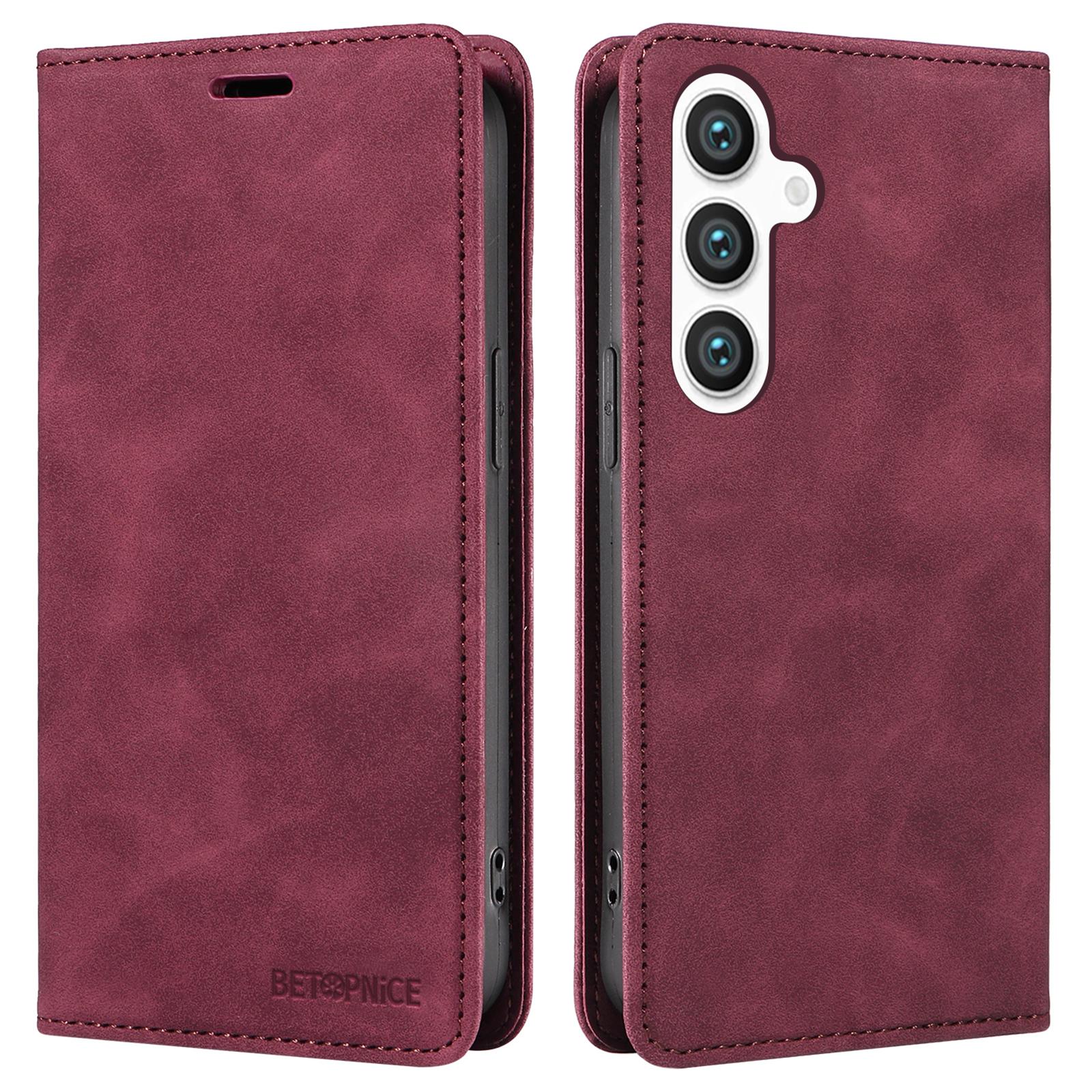 BETOPNICE 003 Для Samsung Galaxy S25 Чохол-гаманець Шкіряний чохол для телефону з підставкою Red
BETOPNICE 003 Для Samsung Galaxy S25 Чохол-гаманець Шкіряний чохол для телефону з підставкою Red