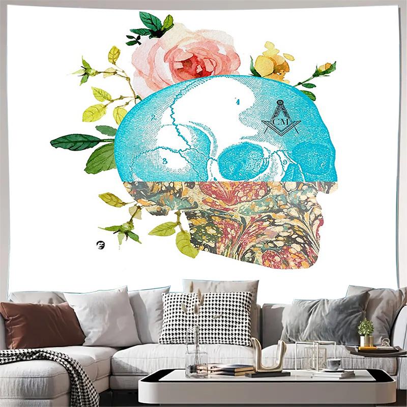 Boho Tapestry Wall Hanging Nature Floral Skull Home Decor Gothic Room Aesthetic Dorm Wall Art Vintage Botanical Tapestry 74x94cm(29x37in)
Boho Tapestry Wall Hanging Nature Floral Skull Home Decor Gothic Room Aesthetic Dorm Wall Art Vintage Botanical Tapestry 74x94cm(29x37in)