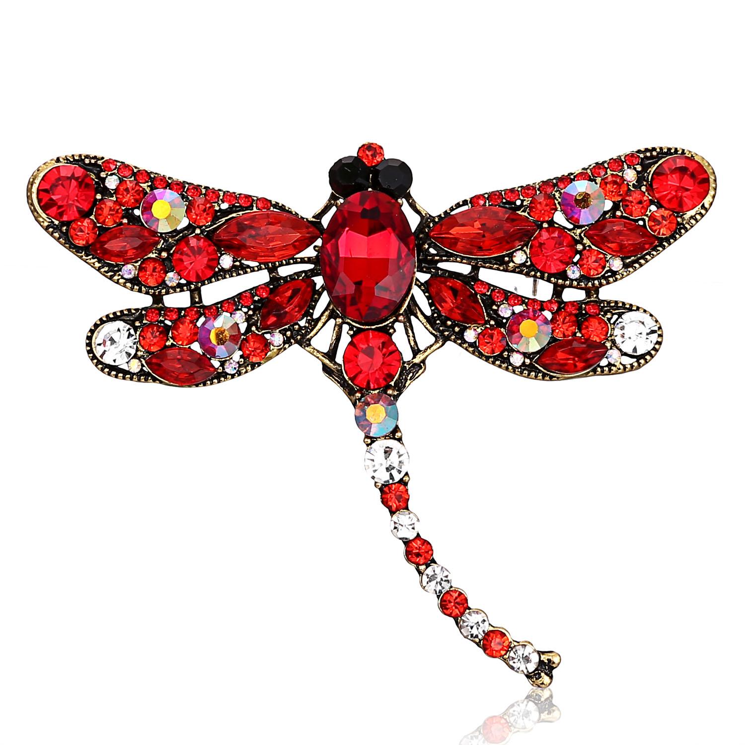Crystal Vintage Dragonfly Brooches for Women Large Insect Animal Brooch Pin Fashion Dress Coat Accessories Cute Jewelry
Crystal Vintage Dragonfly Brooches for Women Large Insect Animal Brooch Pin Fashion Dress Coat Accessories Cute Jewelry