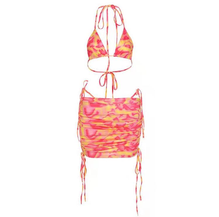 2024 Комплект бикини халтер с принтом тай-дай: Сексуальный кроп-топ в европейском и американском стиле, облегающее бедро треугольное бикини и раздельный купальник для женщин. Large оранжевый
2024 Комплект бикини халтер с принтом тай-дай: Сексуальный кроп-топ в европейском и американском стиле, облегающее бедро треугольное бикини и раздельный купальник для женщин. Large оранжевый