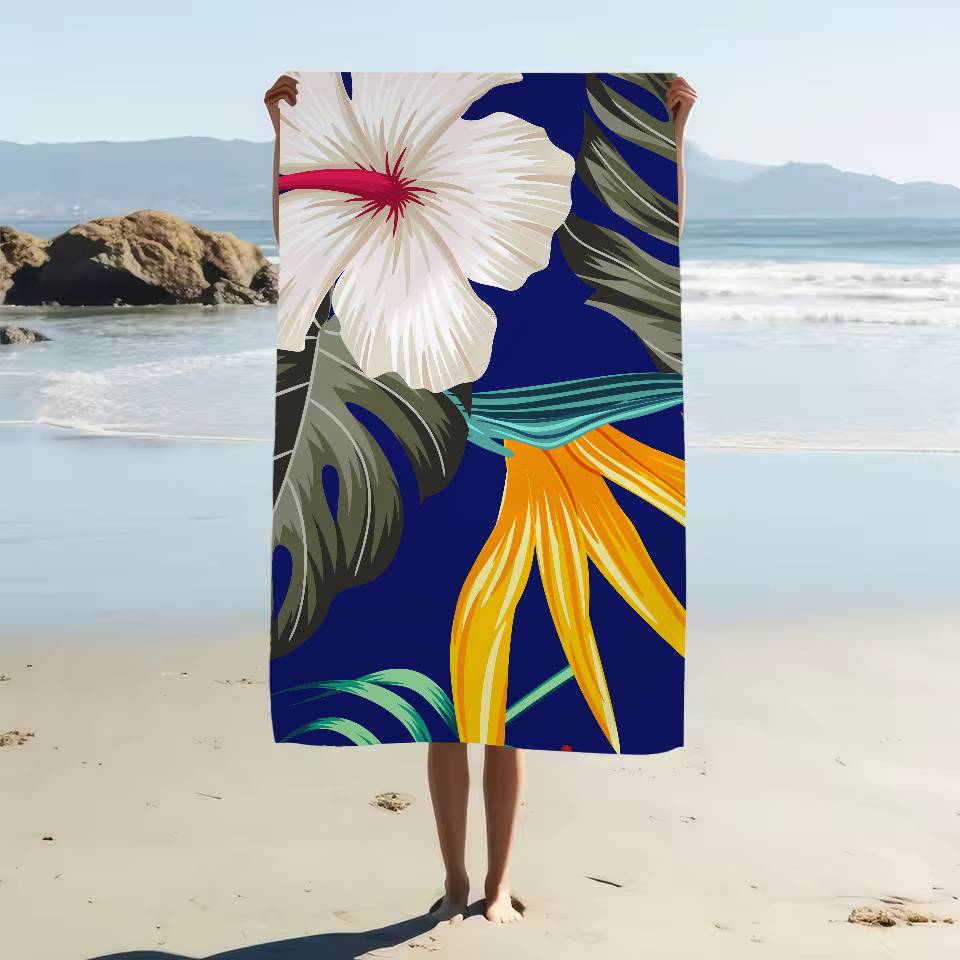 Tropical Plant Pattern Print Microfiber Beach Towel Absorbent Quick Dry Soft Yoga Swimming Resort Mountain Climbing Towel W40*H60(CM)
Tropical Plant Pattern Print Microfiber Beach Towel Absorbent Quick Dry Soft Yoga Swimming Resort Mountain Climbing Towel W40*H60(CM)