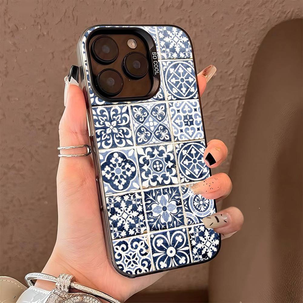 Португальская плитка Чехол для телефона iPhone 16 15 14 13 12 11 Pro Max Матовый ударопрочный задний чехол Защита от падения Матовая крышка iPhone 16
Португальская плитка Чехол для телефона iPhone 16 15 14 13 12 11 Pro Max Матовый ударопрочный задний чехол Защита от падения Матовая крышка iPhone 16
