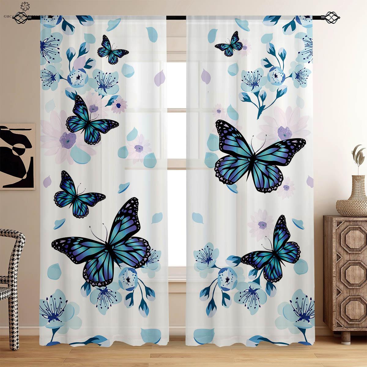Симметричные шторы с цветочным принтом в виде бабочек, декоративные шторы, подходят для спальни, гостиной, кухни, кабинета, W50xH130(CM)x2PCS&Grommet Top
Симметричные шторы с цветочным принтом в виде бабочек, декоративные шторы, подходят для спальни, гостиной, кухни, кабинета, W50xH130(CM)x2PCS&Grommet Top