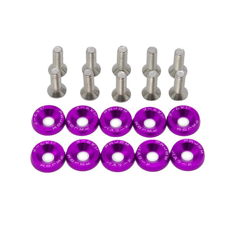 10Pcs Engine Bay Dress Up Bolts M6 Aluminum Fasteners Screws Kit Aluminum Bumper Fenders Washer with Bolts Engine Bay Dress Up Fastener Kit фиолетовый
10Pcs Engine Bay Dress Up Bolts M6 Aluminum Fasteners Screws Kit Aluminum Bumper Fenders Washer with Bolts Engine Bay Dress Up Fastener Kit фиолетовый