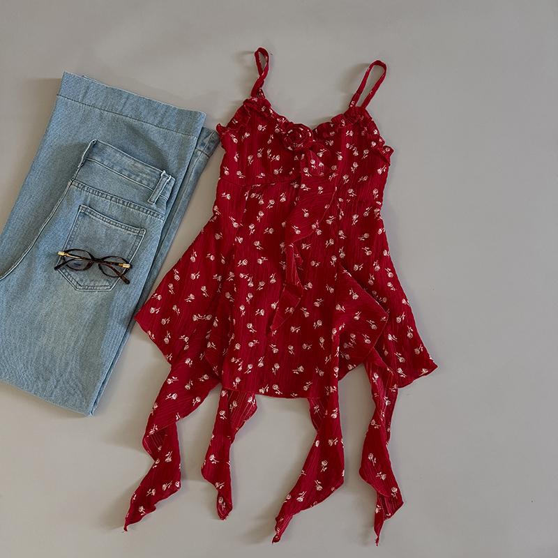 Floral Ribbon Strappy Tank Top - 2025 Korean Summer Style with Flower Brooch, Slim Fit Women s Outerwear One Size
Floral Ribbon Strappy Tank Top - 2025 Korean Summer Style with Flower Brooch, Slim Fit Women s Outerwear One Size