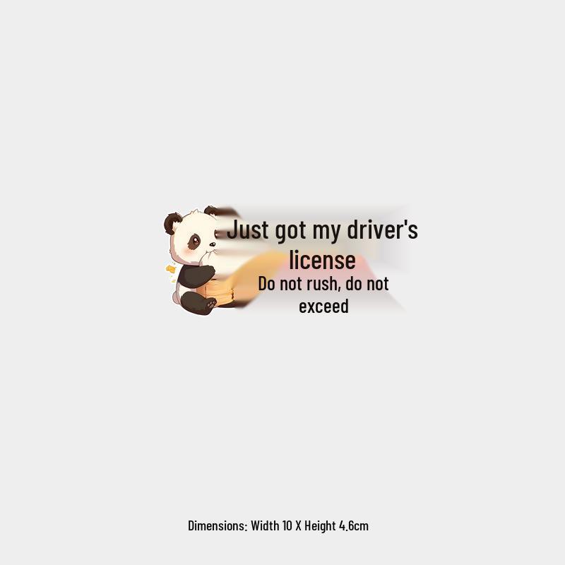 Funny Cartoon Panda Driver s License Reflective Car Sticker
Funny Cartoon Panda Driver s License Reflective Car Sticker