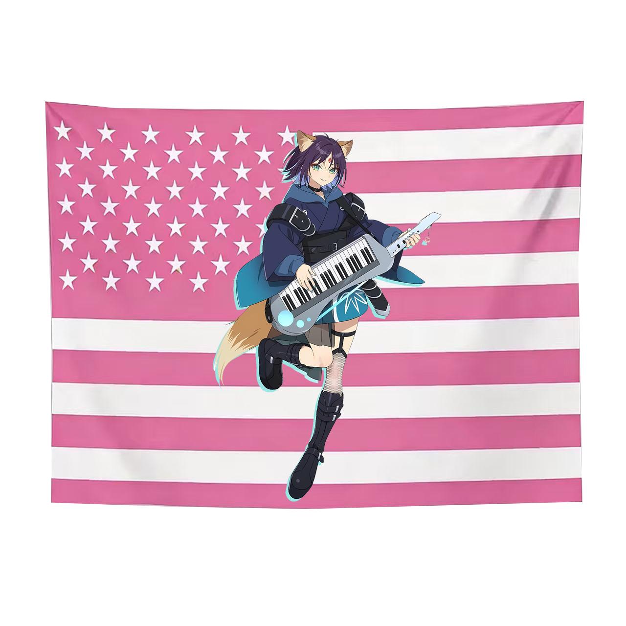 Cute Anime Girl Saiye American Flag Wall Tapestry Hanging for Bedroom Dorm Home Decor Birthday Gift 74x94cm(29x37in)
Cute Anime Girl Saiye American Flag Wall Tapestry Hanging for Bedroom Dorm Home Decor Birthday Gift 74x94cm(29x37in)
