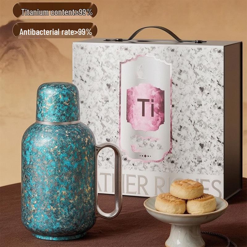 Pure Titanium Thermos Flask: Large Capacity Hot Water Bottle with Mechanical Temperature Display for Home, Office, and Outdoor Use 900ml синий
Pure Titanium Thermos Flask: Large Capacity Hot Water Bottle with Mechanical Temperature Display for Home, Office, and Outdoor Use 900ml синий