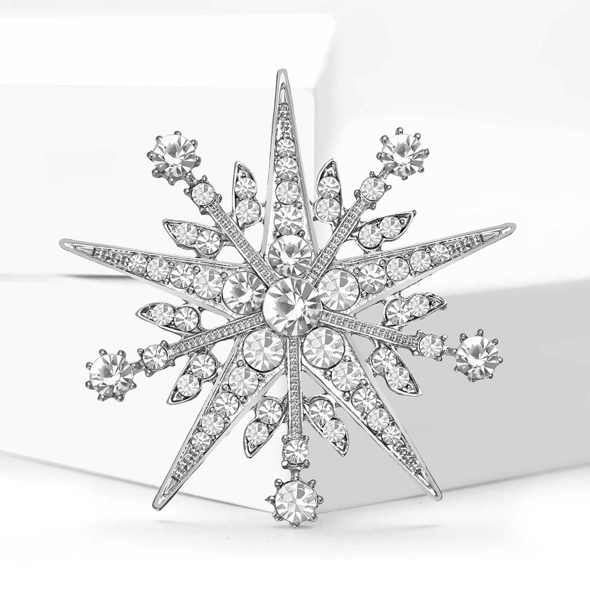 Christmas Rhinestone Snowflake Brooch for Women Pearl Ice Crystal Pins Event Party New Year Gifts Decoration Clothes Accessories
Christmas Rhinestone Snowflake Brooch for Women Pearl Ice Crystal Pins Event Party New Year Gifts Decoration Clothes Accessories