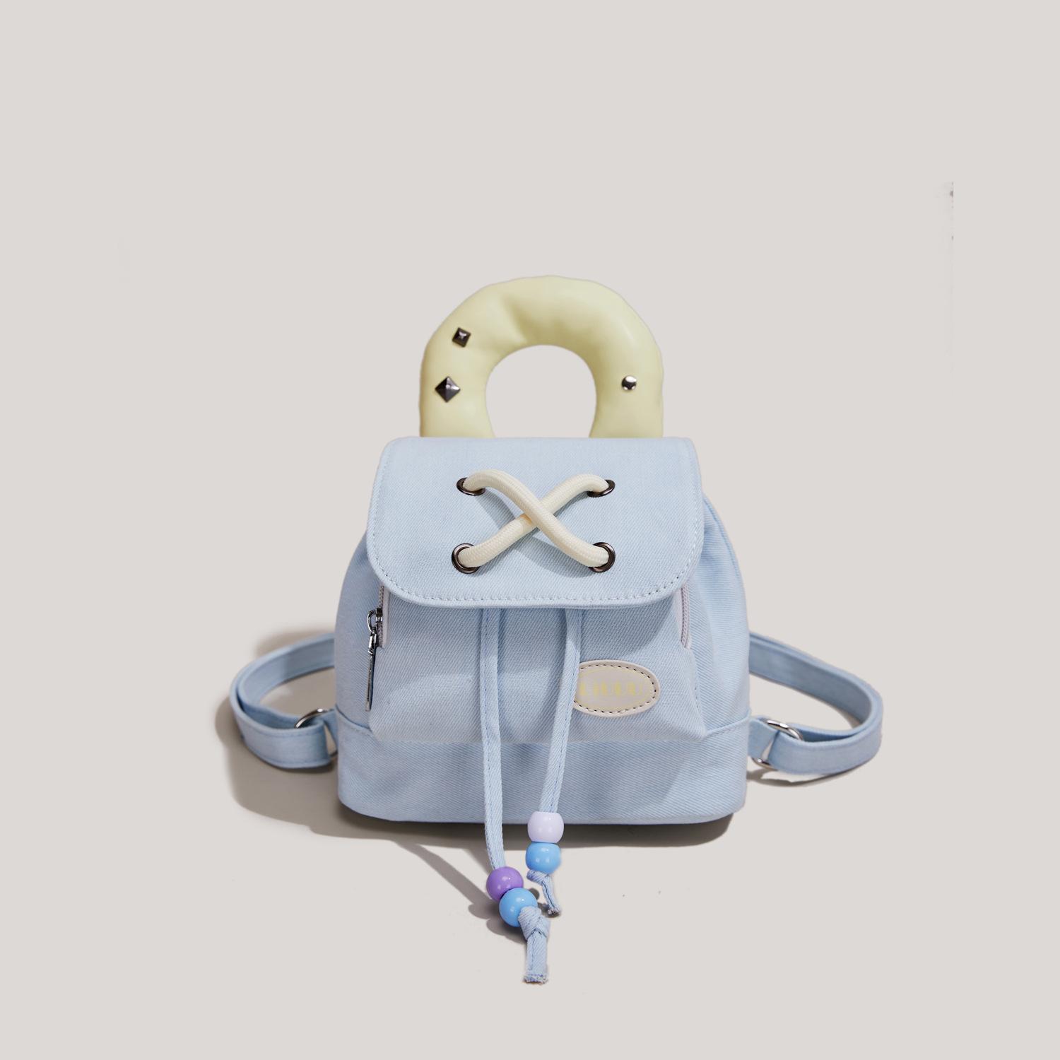 Cowboy Backpack New Fashion Contrasting Backpack Cute Girl Handbag for Class світло-синій колір
Cowboy Backpack New Fashion Contrasting Backpack Cute Girl Handbag for Class світло-синій колір