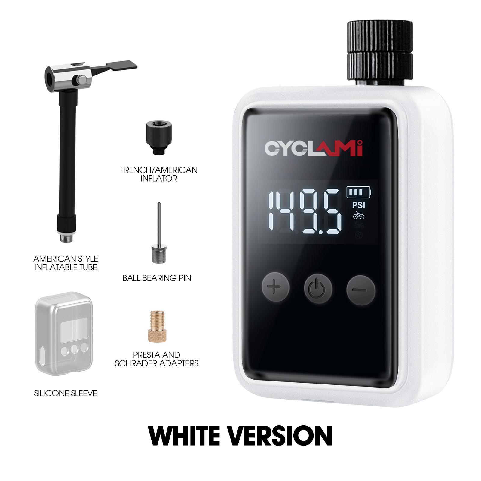 150PSI Portable Pocket Bike Electric Air Pump Schrader Presta Valve MTB MINI Rechargeable Compressor Tire Inflator CYCLAMI HW125
150PSI Portable Pocket Bike Electric Air Pump Schrader Presta Valve MTB MINI Rechargeable Compressor Tire Inflator CYCLAMI HW125