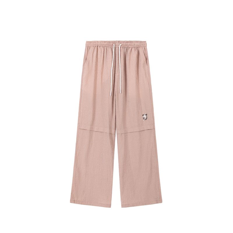 US Federal Street Brand Two-Color Embroidered Plaid Pants Elastic Waist Loose Street Dance Hip-hop Waffle Cotton Casual Trousers Khaki Pink XL
US Federal Street Brand Two-Color Embroidered Plaid Pants Elastic Waist Loose Street Dance Hip-hop Waffle Cotton Casual Trousers Khaki Pink XL