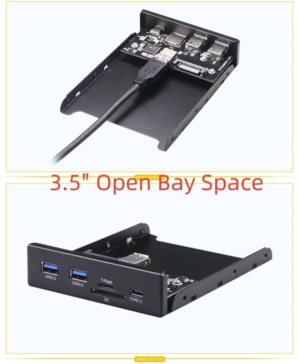 Хаб Передняя панель 20 контактов на usb3.0 USB-хаб USB3.1 TYPE C Micro SD/TF 3,5 Внутренний кардридер
Хаб Передняя панель 20 контактов на usb3.0 USB-хаб USB3.1 TYPE C Micro SD/TF 3,5 Внутренний кардридер
