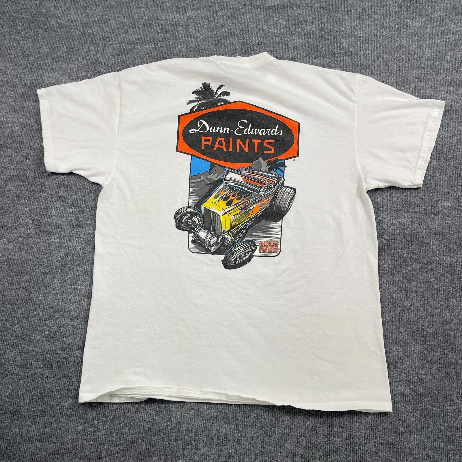 Vintage 90s Dunn-Edwards Paints Hot Rod Car Shirt XL 23x29 White XL
Vintage 90s Dunn-Edwards Paints Hot Rod Car Shirt XL 23x29 White XL