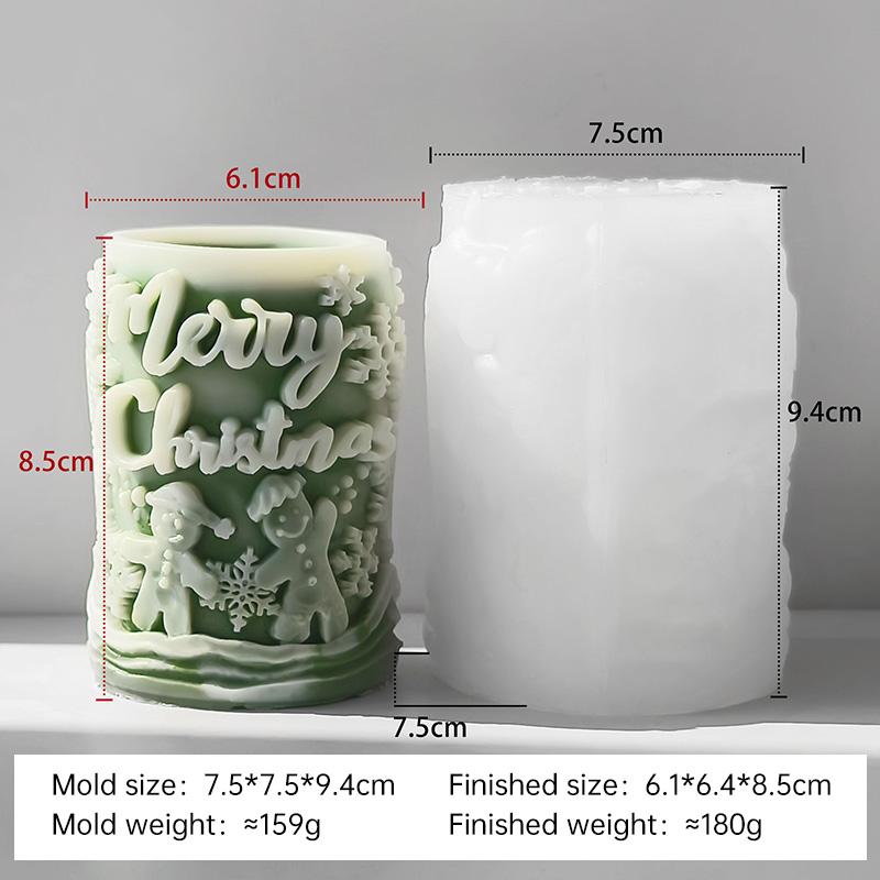 3D Cylinder Christmas Snowflake Candle Mold DIY Christmas Tree Pillar Aroma Gypsum Resin Decor Crafts Making Silicone Molds
3D Cylinder Christmas Snowflake Candle Mold DIY Christmas Tree Pillar Aroma Gypsum Resin Decor Crafts Making Silicone Molds