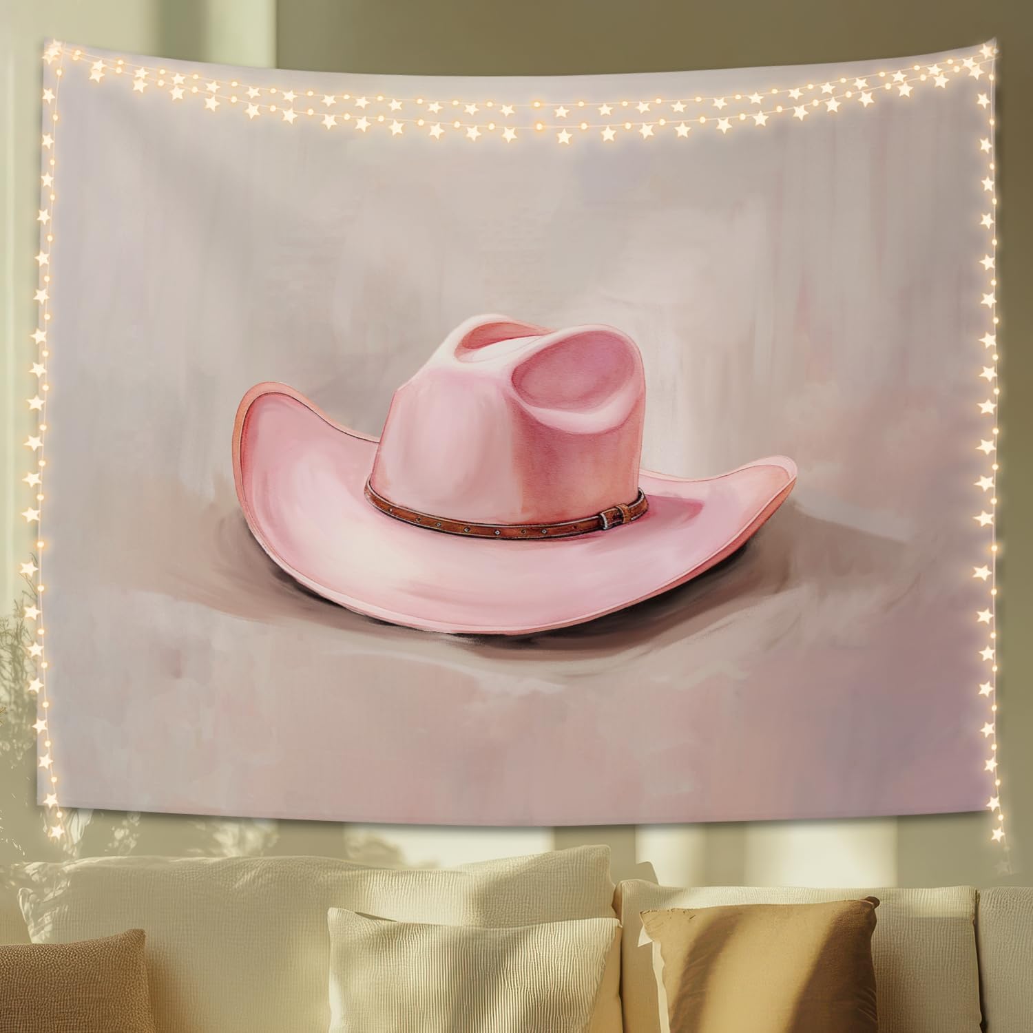 Pink Cowboy Hat Tapestry Coastal Cowgirl Wall Art Preppy Western Decor for Teen Girl Dorm Bedroom 50x60 Inches 74x94cm(29x37in)
Pink Cowboy Hat Tapestry Coastal Cowgirl Wall Art Preppy Western Decor for Teen Girl Dorm Bedroom 50x60 Inches 74x94cm(29x37in)