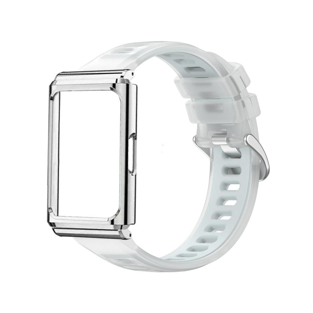 Replacement Jelly Clear Silicone Wristband with Metal Frame Protective Cover for Huawei Band 11 Pro
Replacement Jelly Clear Silicone Wristband with Metal Frame Protective Cover for Huawei Band 11 Pro