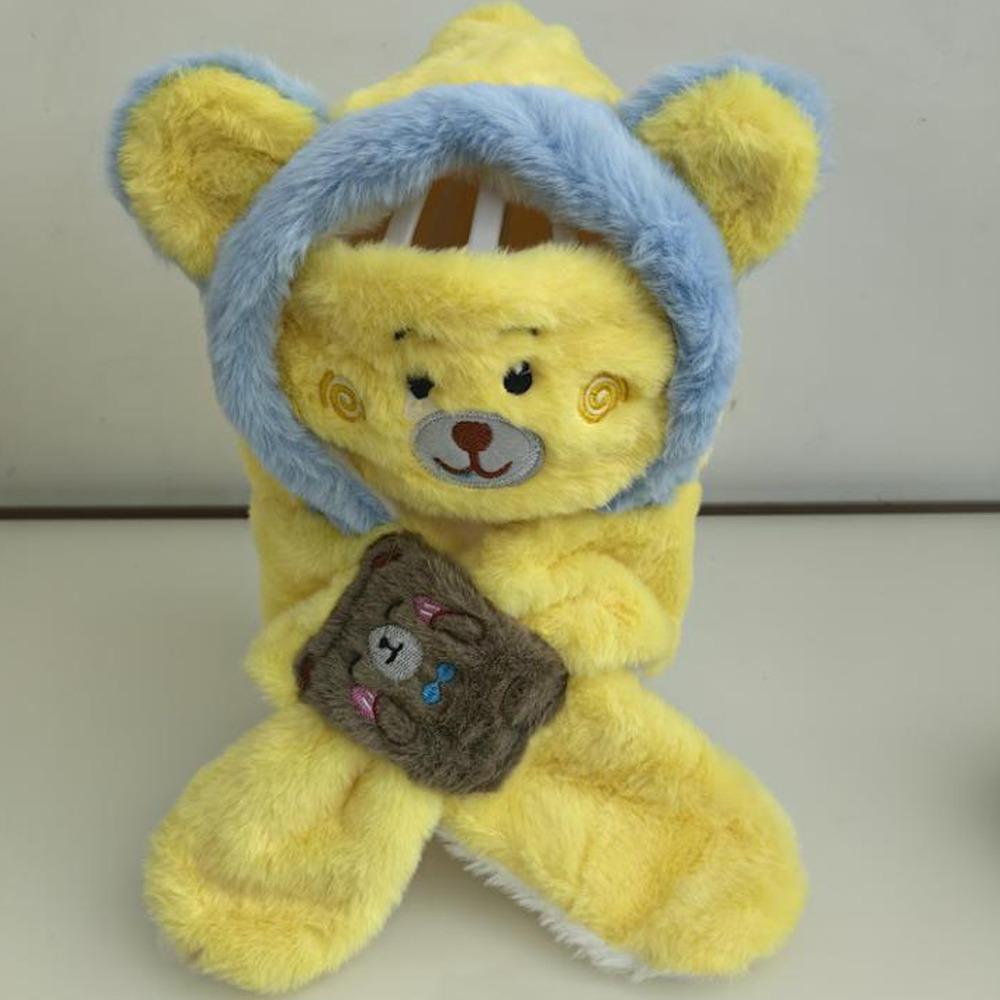 Зимняя шапка для защиты ушей Милые мультяшные теплые шапки Модный шарф-хомут для детей жёлтый
Зимняя шапка для защиты ушей Милые мультяшные теплые шапки Модный шарф-хомут для детей жёлтый