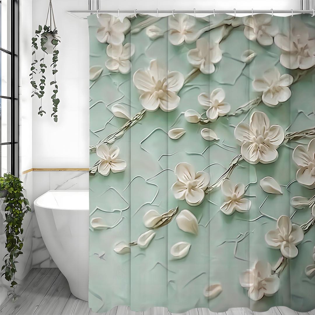 Легкий рельеф масляная живопись текстура белый маленький цветок занавеска для душа, декоративная занавеска для душа для ванной комнаты, водонепроницаемая занавеска для душа 180*180cm
Легкий рельеф масляная живопись текстура белый маленький цветок занавеска для душа, декоративная занавеска для душа для ванной комнаты, водонепроницаемая занавеска для душа 180*180cm