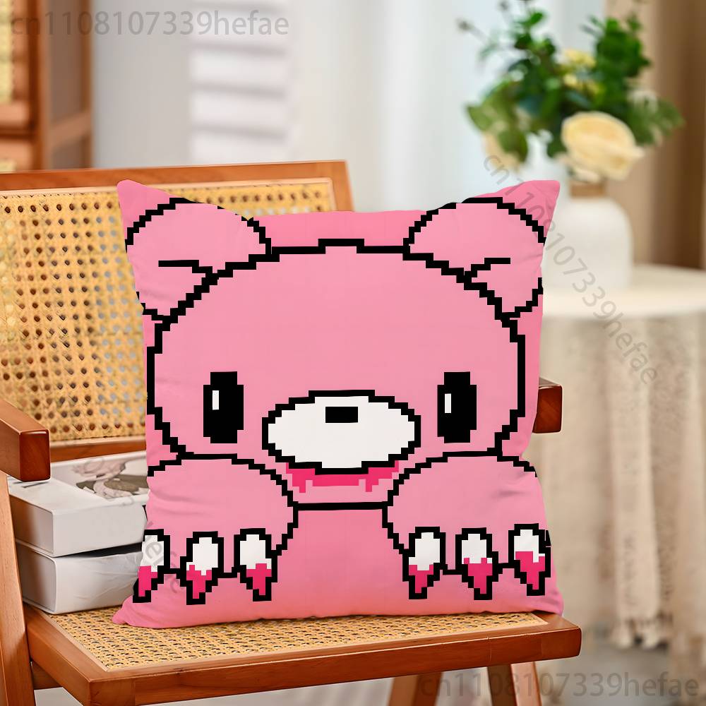Pink Bear GGloomys Kawaii Funny Pillow Case Antidustmite Pillowcase Invisible Zipper Silky Short Plush Sofa Cushion Cover 30x30cm
Pink Bear GGloomys Kawaii Funny Pillow Case Antidustmite Pillowcase Invisible Zipper Silky Short Plush Sofa Cushion Cover 30x30cm