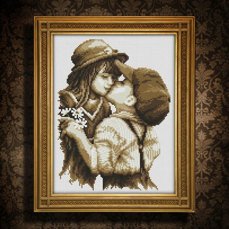 31X39CM Вышивка Вышивка Крест Стежок Наборы Наборы Первый романтический поцелуй Крест-Stitch
31X39CM Вышивка Вышивка Крест Стежок Наборы Наборы Первый романтический поцелуй Крест-Stitch
