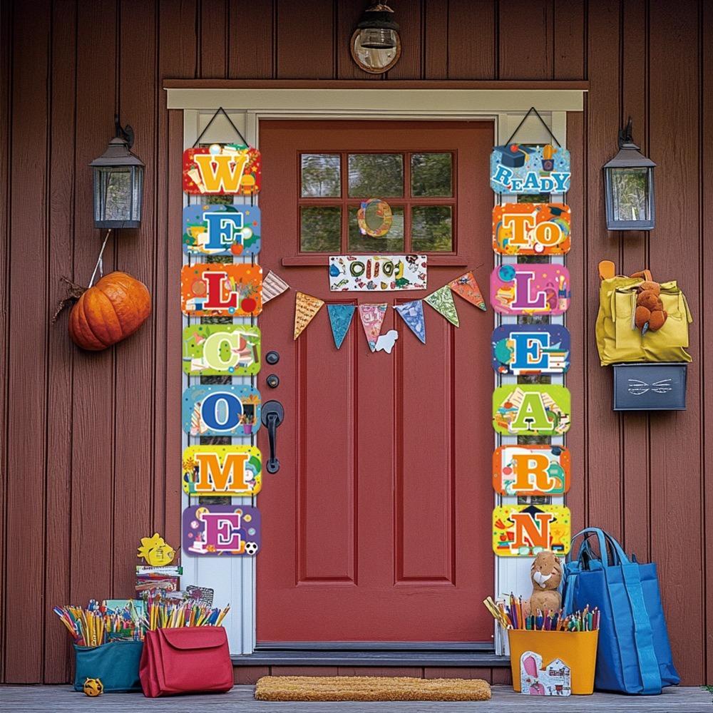 Blackboard Welcome To School Couplet Backpack Door Hanging Decoration Party Supplies 14pcs/set
Blackboard Welcome To School Couplet Backpack Door Hanging Decoration Party Supplies 14pcs/set