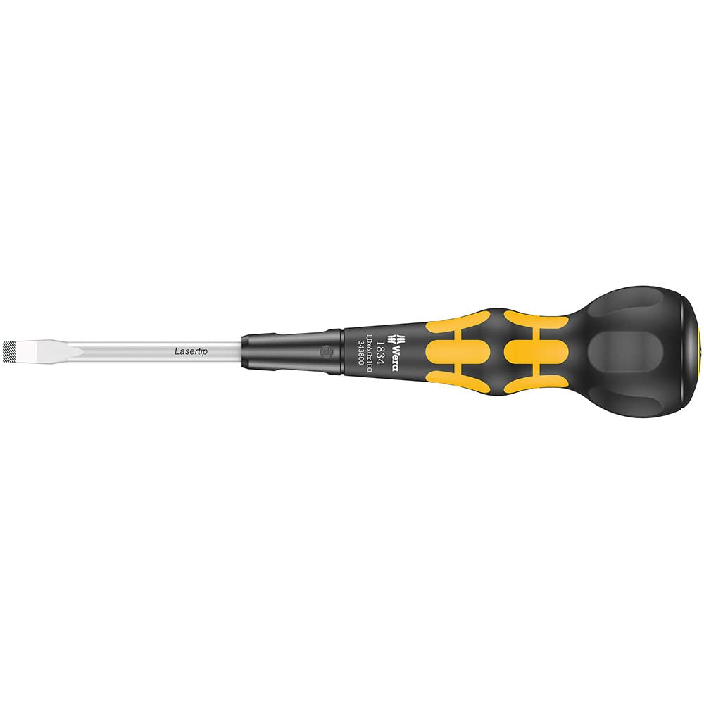 Wera 1834 xx 100 мм Шариковая рукоятка Шлицевая отвертка 05343800001 1,0 6,0 Черный/Желтый
Wera 1834 xx 100 мм Шариковая рукоятка Шлицевая отвертка 05343800001 1,0 6,0 Черный/Желтый