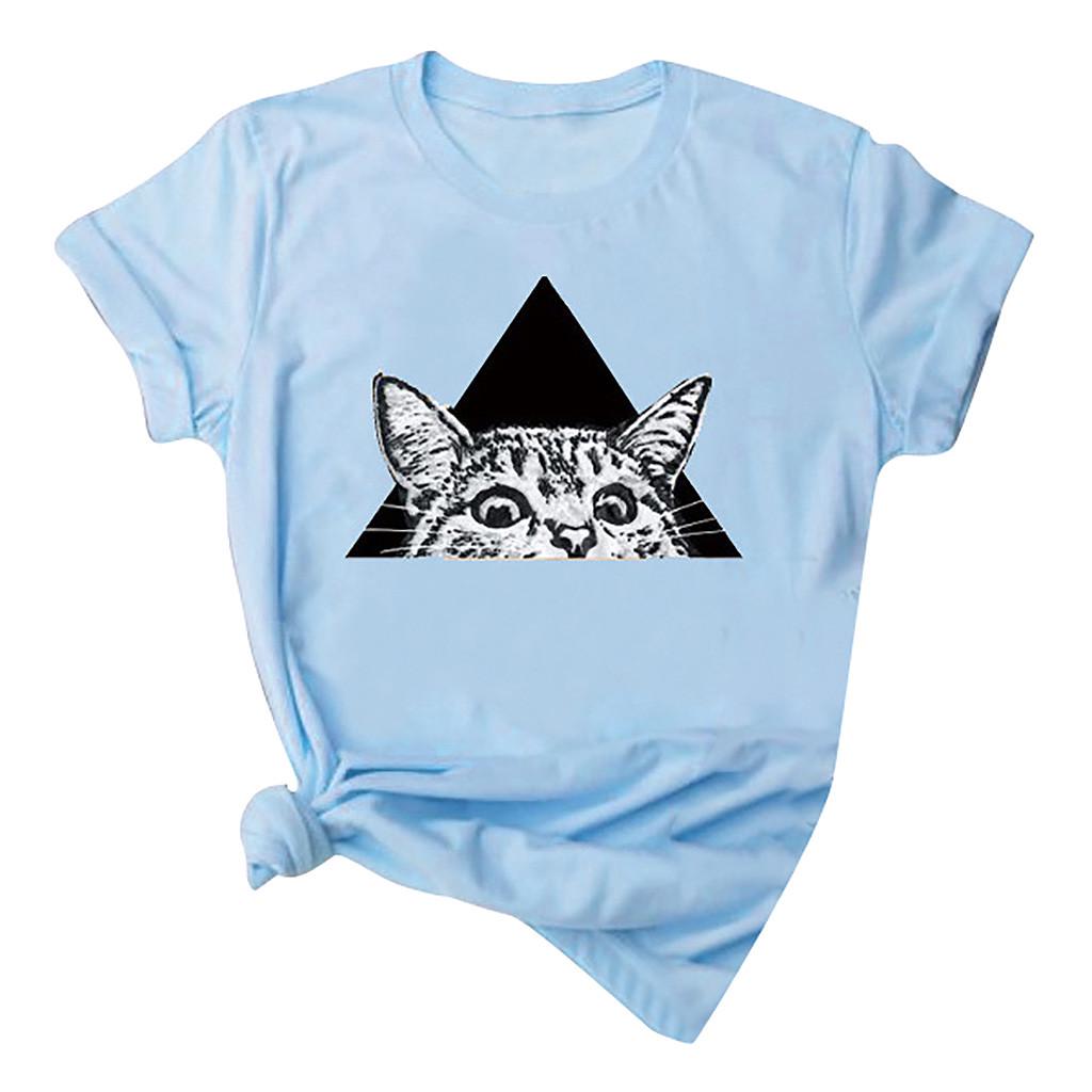 (SU)Модные женские повседневные топы с короткими рукавами и принтом кота, футболка, блузка
(SU)Модные женские повседневные топы с короткими рукавами и принтом кота, футболка, блузка