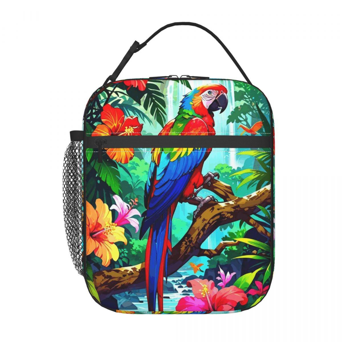 Tropical A Forest Parrot Design Insulated Lunch Bag for Women Kids Portable Food Boxes Thermal Lunch Box Tote One Size
Tropical A Forest Parrot Design Insulated Lunch Bag for Women Kids Portable Food Boxes Thermal Lunch Box Tote One Size