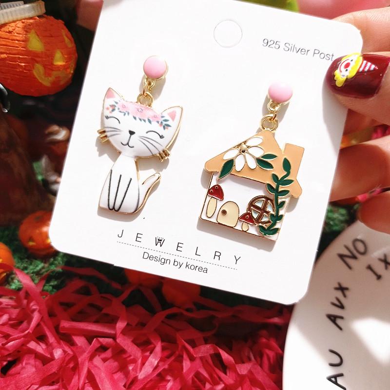 Серия «Кошка-раб»: Асимметричные серьги-кошки из серебра 925 пробы для женщин
Серия «Кошка-раб»: Асимметричные серьги-кошки из серебра 925 пробы для женщин