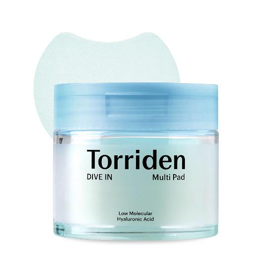 TORRIDEN DIVE-IN Low Molecular Hyaluronic Acid Multi Pad (80 Pads) — Hydrating & Skin-Softening Daily Toner Pads
TORRIDEN DIVE-IN Low Molecular Hyaluronic Acid Multi Pad (80 Pads) — Hydrating & Skin-Softening Daily Toner Pads