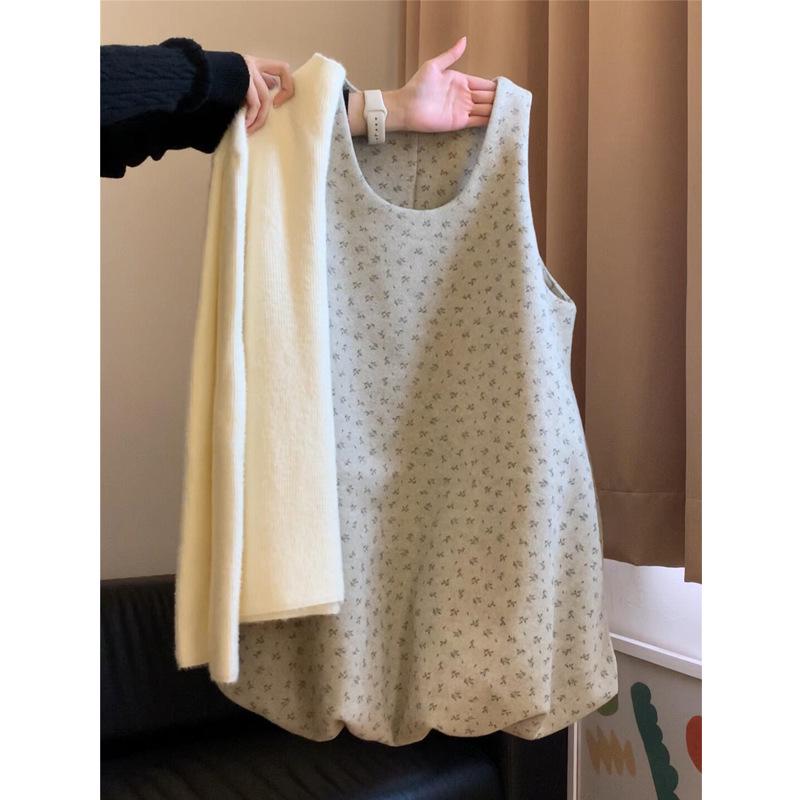 Korean Floral Sleeveless Tulip Dress & Sweater Vest Set for Women - Autumn/Winter Collection XXL
Korean Floral Sleeveless Tulip Dress & Sweater Vest Set for Women - Autumn/Winter Collection XXL