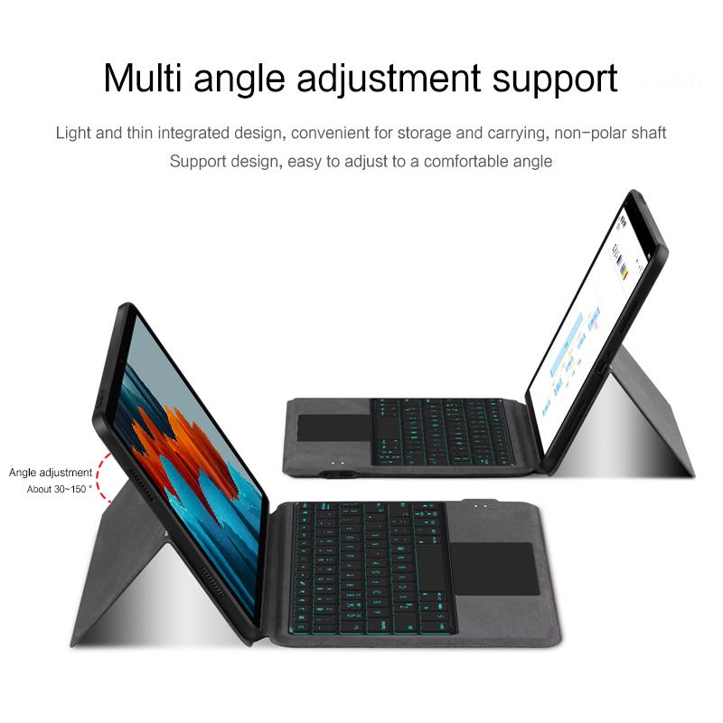 For Samsung Galaxy Tab S8/S7 Leather Case+Touchpad Bluetooth-Compatible Keyboard with Backliter A
For Samsung Galaxy Tab S8/S7 Leather Case+Touchpad Bluetooth-Compatible Keyboard with Backliter A