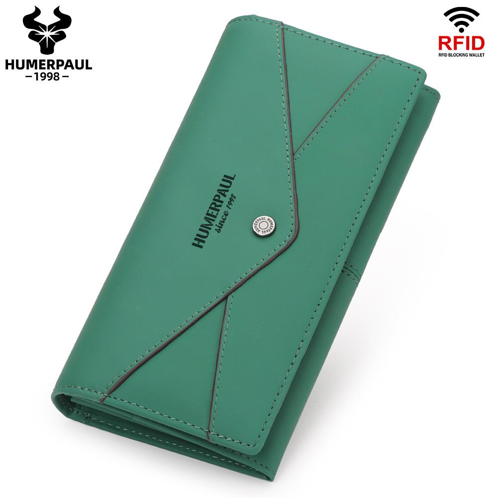 HUMERPAUL The first layer of cowhide ladies clutch, large-capacity RFID anti-theft swipe multi-card wallet with photo window чорний
HUMERPAUL The first layer of cowhide ladies clutch, large-capacity RFID anti-theft swipe multi-card wallet with photo window чорний