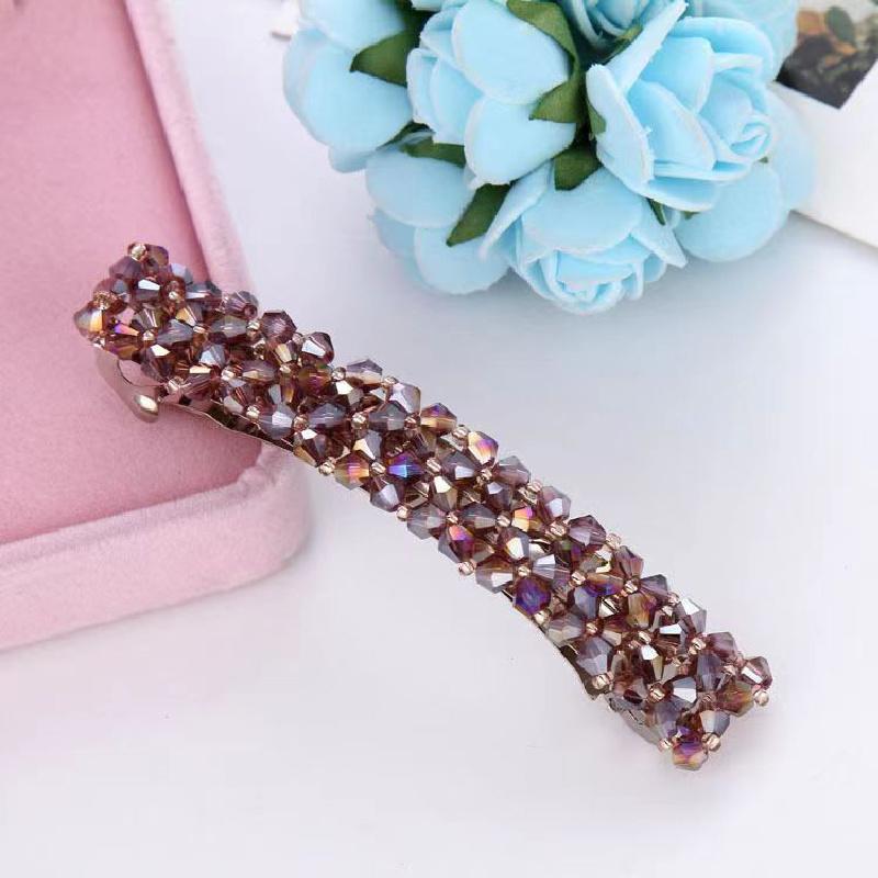 Elegant Crystal Rectangle Hair Clip Golden Metal Barrette Hairpin Hair Accessories фіолетовий
Elegant Crystal Rectangle Hair Clip Golden Metal Barrette Hairpin Hair Accessories фіолетовий